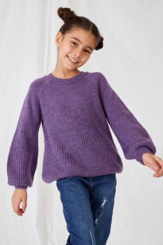Kız Çocuk Regular Fit Triko Kazak