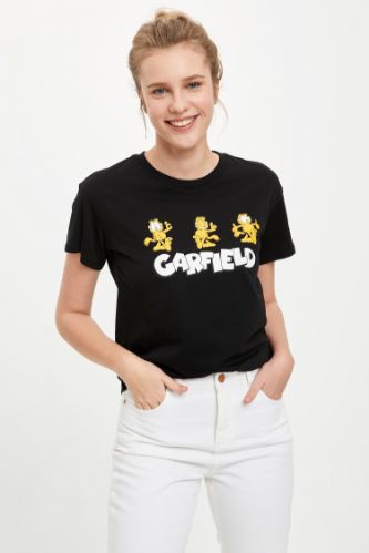Garfield Lisanslı Kısa Kollu Tişört