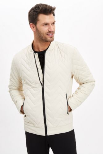 Zig Zag Dikişli Kolej Yaka Bomber Mont