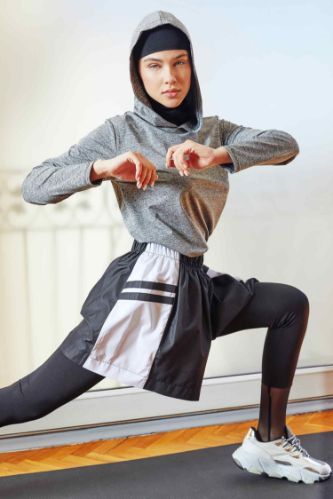 Skinny Fit Bilek Detaylı Tayt