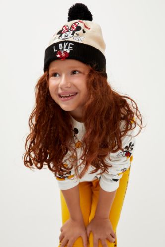 Kız Çocuk Disney Mickey & Minnie Lisanslı Bere