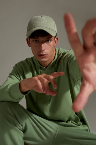 Oversize Fit Kapüşonlu Basic Pamuklu İçi Yumuşak Tüylü Sweatshirt