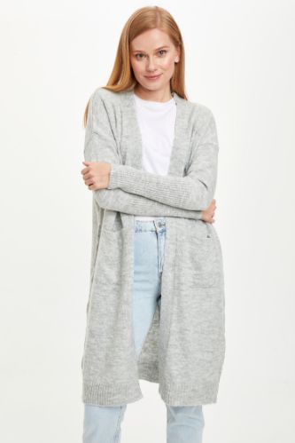 Regular Fit Cepli Triko Hırka