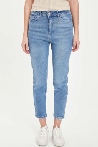 Vintage Slim Cep Detaylı Jean Pantolon
