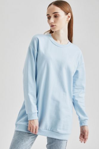 Basic İçi Yumuşak Tüylü Sweat Tunik