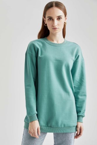 Basic İçi Yumuşak Tüylü Sweat Tunik