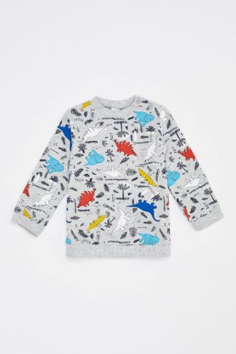 Erkek Bebek Baskılı Sweatshirt