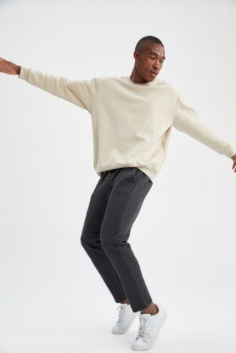 Slim Fit Bağcıklı Eşofman Altı