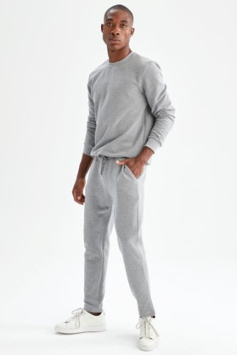 Slim Fit Bağcıklı Eşofman Altı