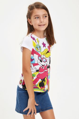 Kız Çocuk Minnie Mouse Lisanslı Tişört