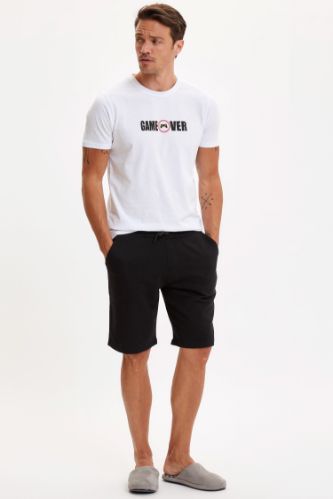 Baskılı Alt ve Üst Pijama Takımı