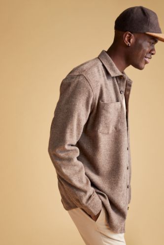 Modern Fit Uzun Kollu Oduncu Gömlek Ceket