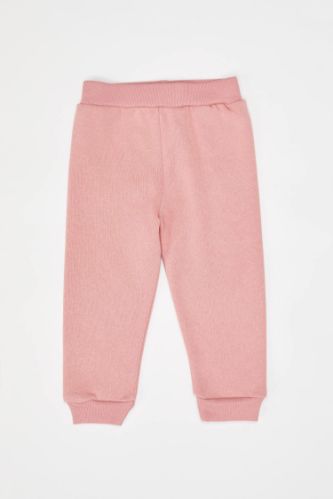 Kız Bebek İçi Yumuşak Tüylü Jogger Eşofman Altı