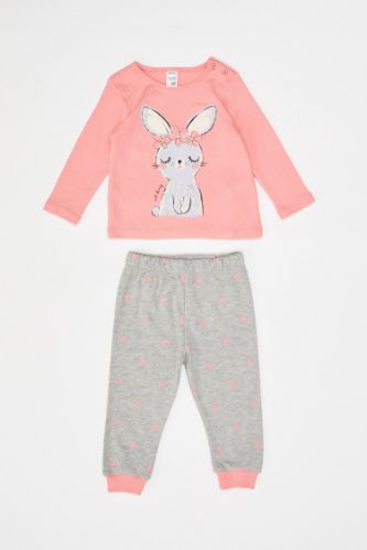 Kız Bebek Bakılı Pijama Takımı