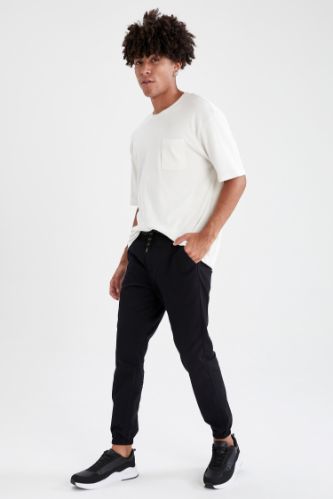 Bağcıklı Jogger Gabardin Pantolon