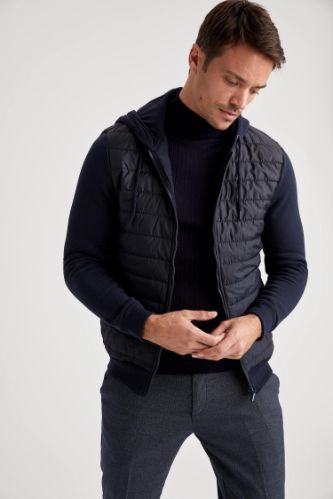 Regular Fit Kapüşonlu Fermuarlı Hırka