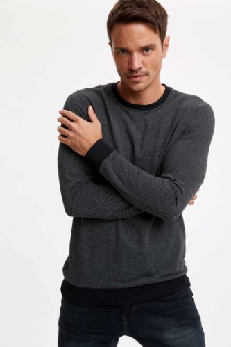 Bisiklet Yaka Regular Fit Sweatshirt