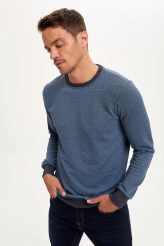 Bisiklet Yaka Regular Fit Sweatshirt