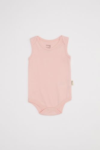 Kız Bebek Organik Kolsuz Çıtçıtlı Body
