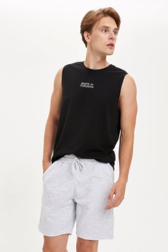 Bağcıklı Slim Fit Basic Şort