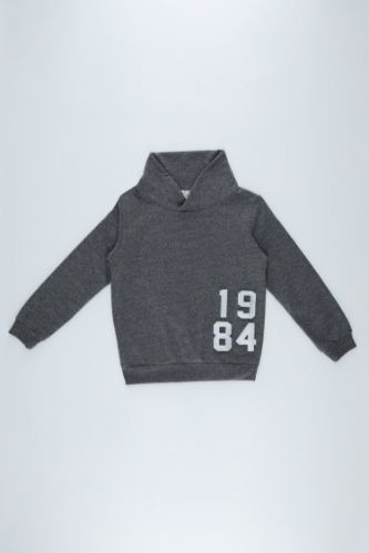 Erkek Çocuk Degaje Yaka Sweatshirt