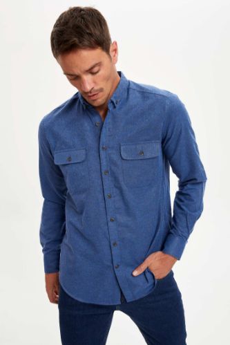Modern Fit Uzun Kollu Oduncu Gömlek