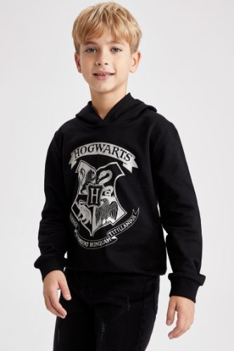 Erkek Çocuk Harry Potter Lisanslı Kapüşonlu Sweatshirt