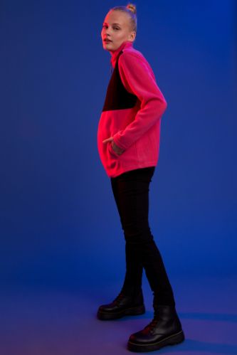 Yüksek Bel Pantolon Görünümlü Skinny Fit Tayt