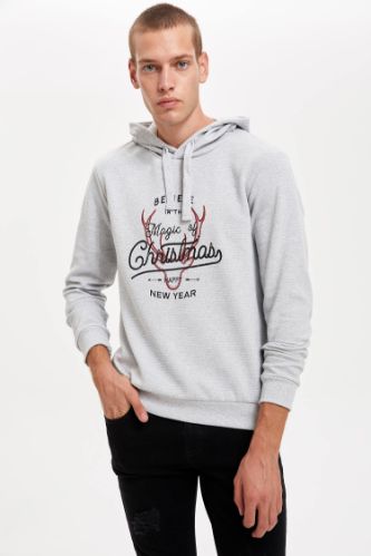 Slim Fit Uzun Kollu Sweatshirt