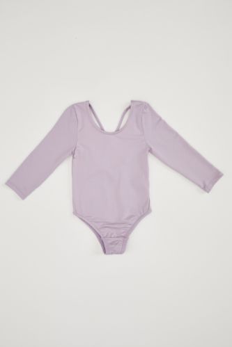 Kız Çocuk Balerin Uzun Kollu Çıtçıtlı Body