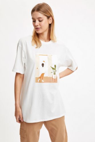 Dance Oversize Örme Tişört