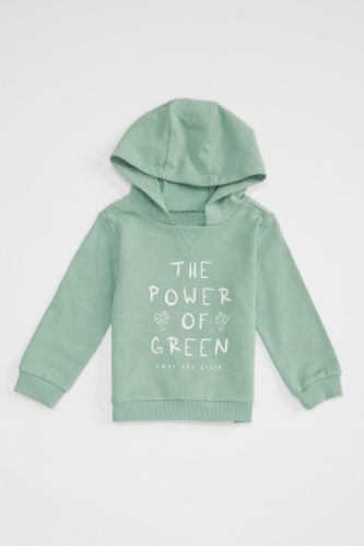 Erkek Bebek Regular Fit Tekli Sweatshirt
