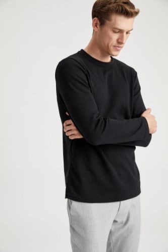 Slim Fit Uzun Kollu Tişört