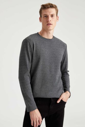 Slim Fit Uzun Kollu Tişört
