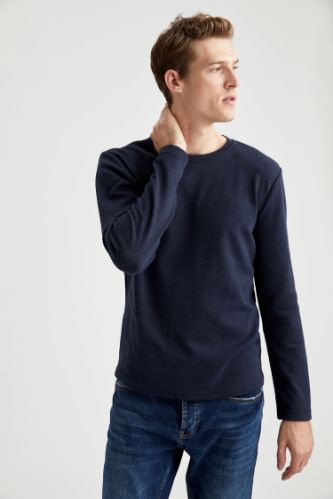 Slim Fit Uzun Kollu Tişört