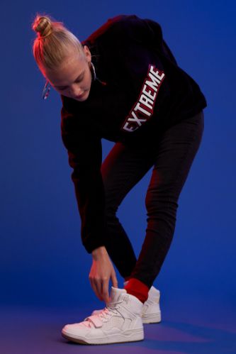 Baskılı Polar Sweatshirt