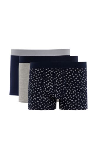 Esnek Kumaş Standart Kalıp 3'lü Boxer