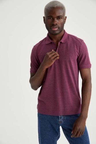 Regular Fit Polo Yaka Basic Tişört