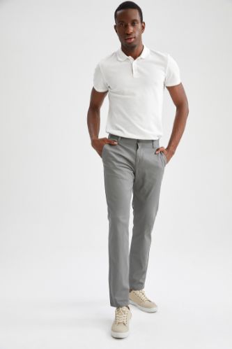 Regular Fit Basic Pamuklu Chino Pantolon