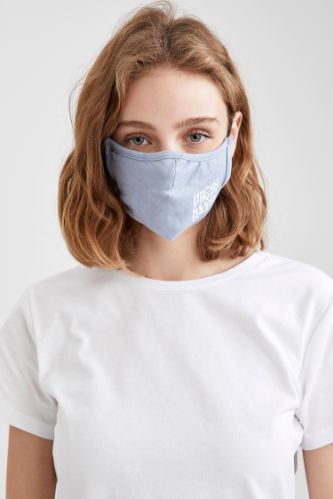 Yazı Baskılı Yıkanabilir Maske