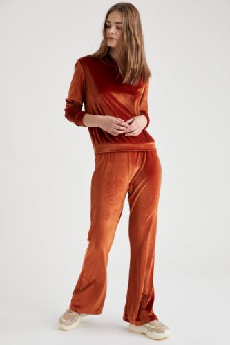Kadife Görünümlü Pijama Altı