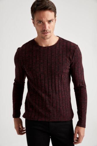 Slim Fit Uzun Kollu Basic Tişört