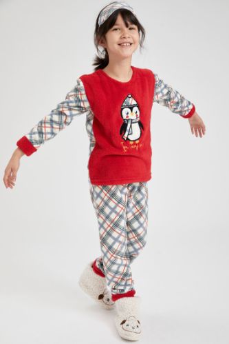 Kız Çocuk Baskılı Pijama Takım