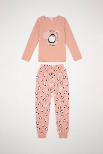 Kız Çocuk Baskılı Pijama Takım