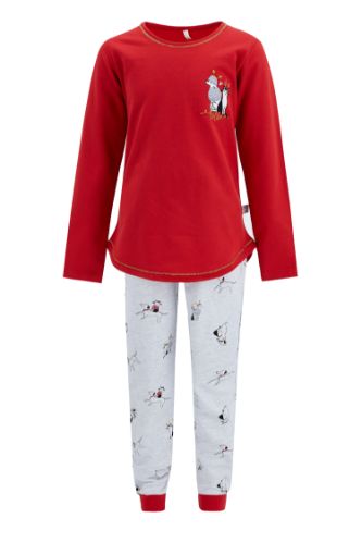Kız Çocuk Baskılı Pijama Takım