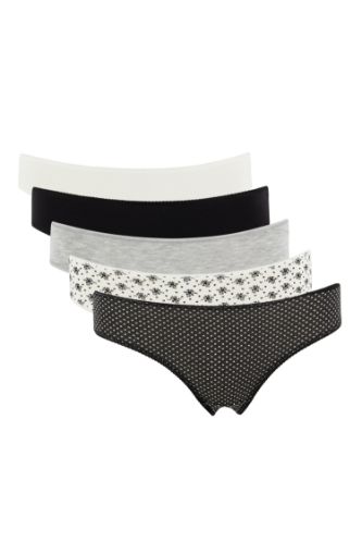 5'li Basic Pamuklu Bikini Külot