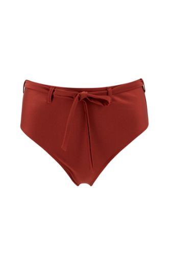 Basic Yüksek Bel Bağcık Detaylı Bikini Altı