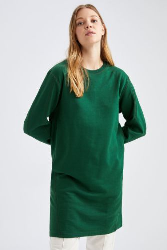 Basic Relax Fit Örme Sweat Tunik