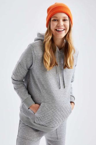 Kapüşonlu Hamile Sweatshirt