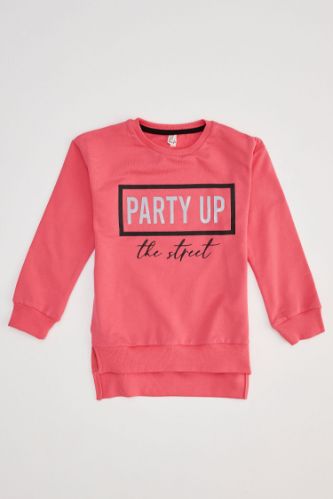 Kız Çocuk Baskılı Sweatshirt